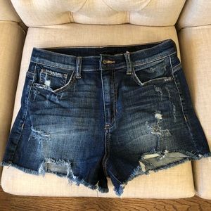 SP Black Label distressed denim shorts